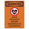 Signmission OSHA WARNING Sign, Radio Frequency Hazard, 24in X 18in Rigid Plastic, 18" W, 24" H, Portrait OS-WS-P-1824-V-13485 - alternate 1